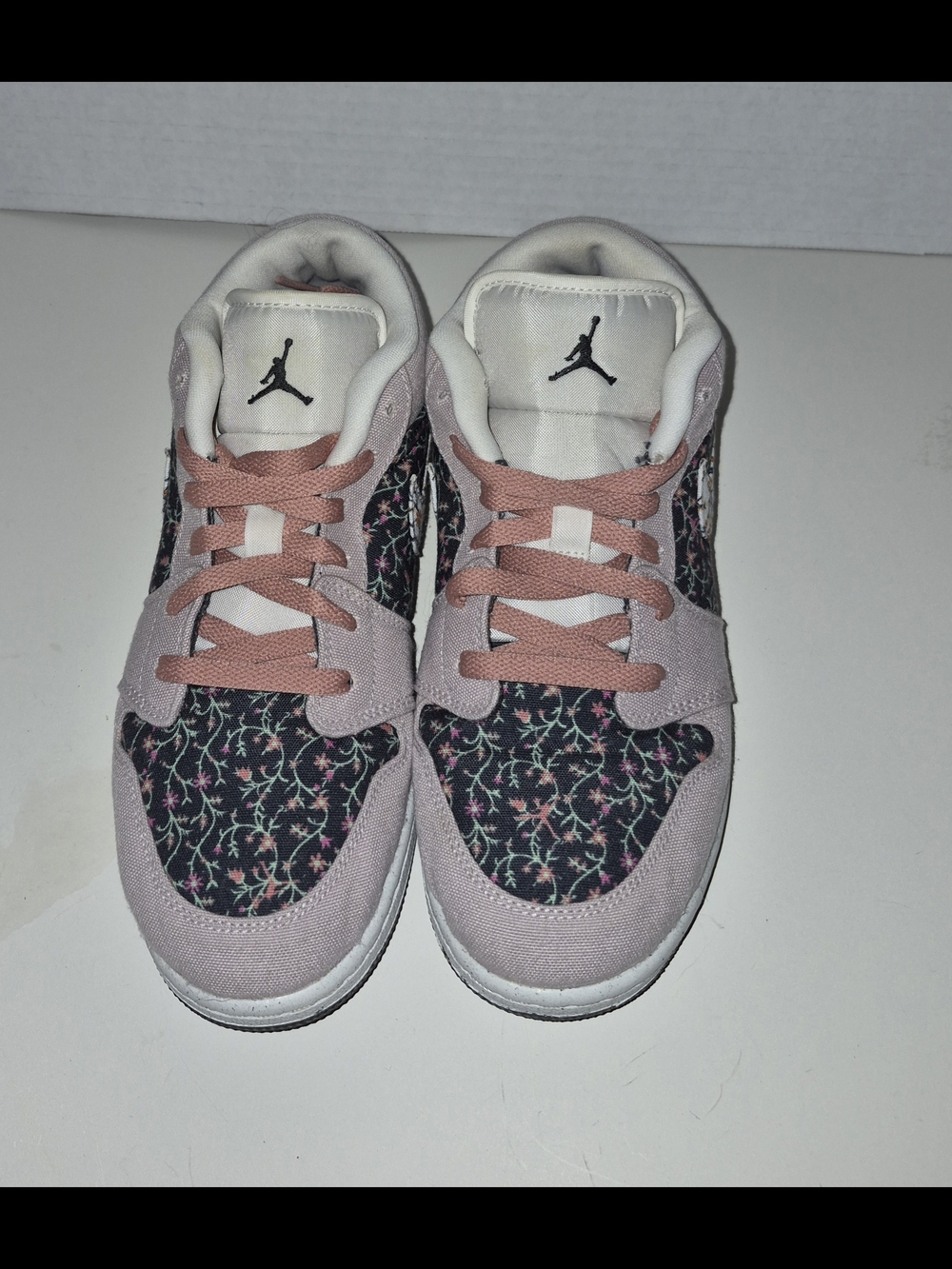 Nike Air Jordan 1 Low SE Floral sneakers shoes size 7Y 7 Men's 8.5 Women's